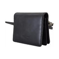 Dolce & Gabbana Black Leather Bifold Shoulder Sling Women Wallet