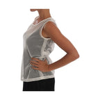 Dolce & Gabbana White Net Tank Transparent Top