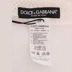 Dolce & Gabbana White Net Tank Transparent Top