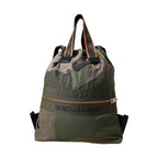 Dolce & Gabbana Military Green Patchwork Rucksack Backpack Bag