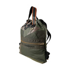Dolce & Gabbana Military Green Patchwork Rucksack Backpack Bag
