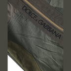 Dolce & Gabbana Military Green Patchwork Rucksack Backpack Bag