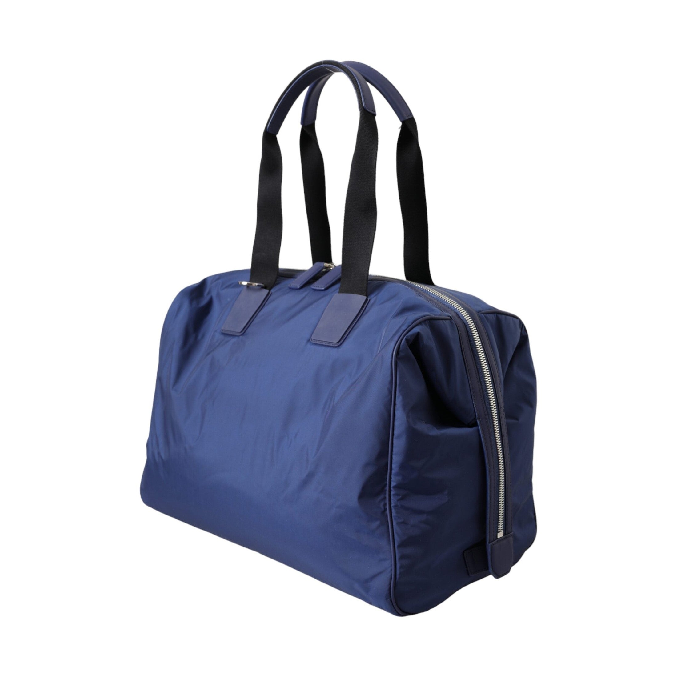 Dolce & Gabbana Blue Nylon Calfskin Hand Shoulder Duffel Bag