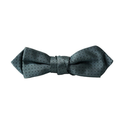 Dolce & Gabbana Green Silk Fantasy Adjustable Neck Men Papillon Bow Tie