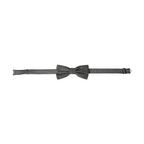 Dolce & Gabbana Gray Silk Patterned Adjustable Neck Men Papillon Bow Tie