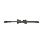 Dolce & Gabbana Gray Silk Patterned Adjustable Neck Men Papillon Bow Tie
