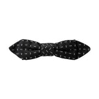 Dolce & Gabbana Black Silk Patterned Adjustable Neck Men Papillon Bow Tie