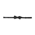 Black Silk Patterned Adjustable Neck Men Papillon Bow Tie