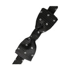 Dolce & Gabbana Black Silk Floral Adjustable Neck Men Papillon Bow Tie