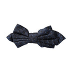 Dolce & Gabbana Navy Blue Silk Patterned Adjustable Men Papillon Bow Tie