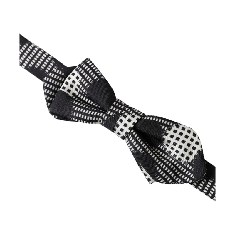 Dolce & Gabbana Multicolor Silk Polka Dot Adjustable Neck Men Papillon Bow Tie