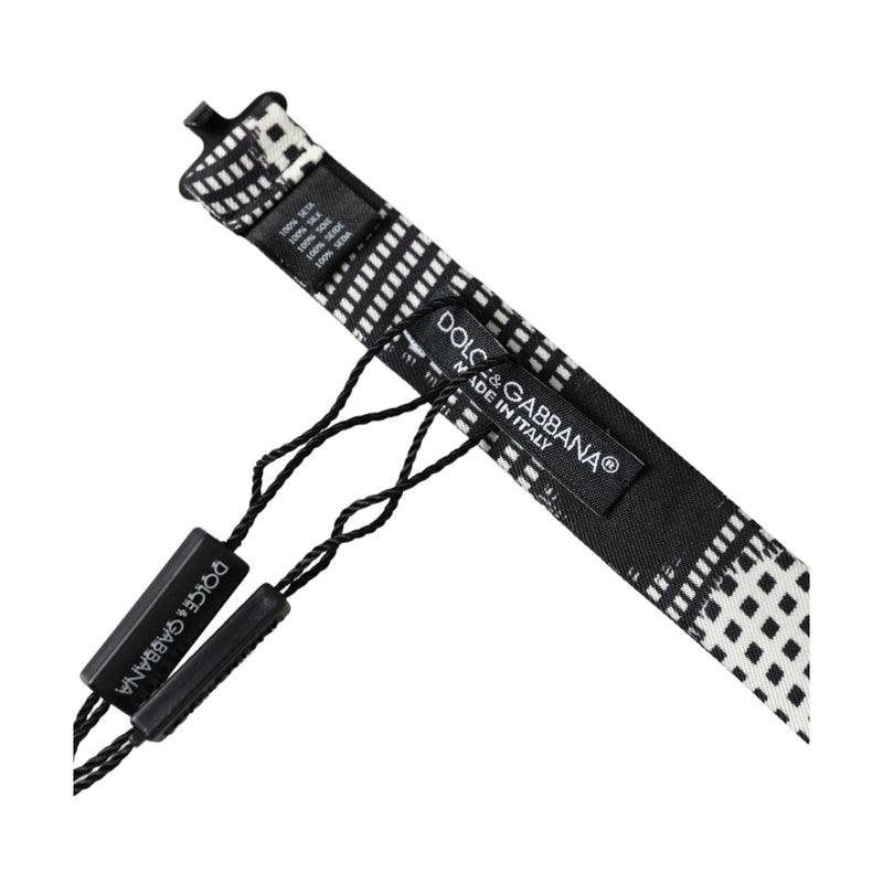 Dolce & Gabbana Multicolor Silk Polka Dot Adjustable Neck Men Papillon Bow Tie