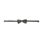 Dolce & Gabbana Gray Silk Patterned Adjustable Neck Men Bow Tie