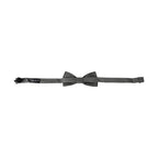 Dolce & Gabbana Gray Silk Patterned Adjustable Neck Men Bow Tie