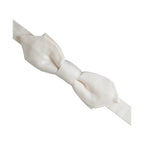 Dolce & Gabbana White Silk Adjustable Neck Men Papillon Bow Tie