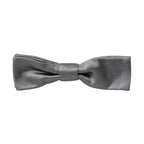Dolce & Gabbana Gray Satin Silk Adjustable Neck Men Papillon Bow Tie