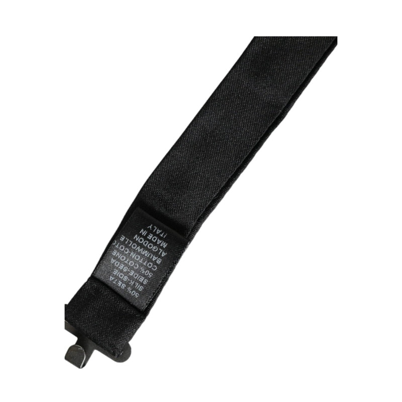Dolce & Gabbana Dark Gray Silk Adjustable Neck Men Bow Tie