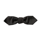 Dolce & Gabbana Black Silk Adjustable Neck Men Bow Tie