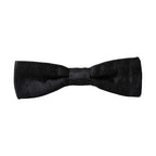 Dolce & Gabbana Black Silk Patterned Adjustable Neck Men Bow Tie
