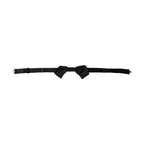 Dolce & Gabbana Black Satin Silk Adjustable Neck Men Bow Tie