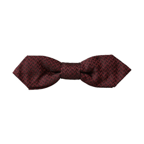 Dolce & Gabbana Red Silk Fantasy Adjustable Neck Men Bow Tie
