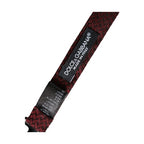 Dolce & Gabbana Red Silk Fantasy Adjustable Neck Men Bow Tie