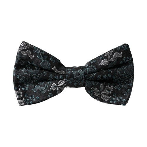 Dolce & Gabbana Multicolor Fantasy Floral Silk Adjustable Neck Men Bow Tie