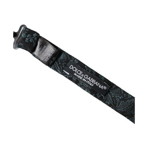 Dolce & Gabbana Multicolor Fantasy Floral Silk Adjustable Neck Men Bow Tie