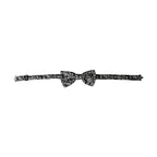 Dolce & Gabbana Black Floral Silk Adjustable Neck Men Bow Tie