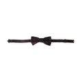 Dark Gray Floral Adjustable Neck Men Bow Tie
