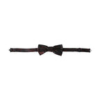 Dolce & Gabbana Red Black Floral Adjustable Neck Men Bow Tie