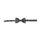 Dolce & Gabbana Black White Printed Adjustable Neck Men Bow Tie