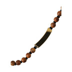 Dolce & Gabbana Black Gold Wooden Beaded Logo Pendant