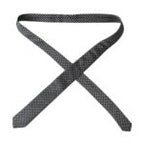 Dolce & Gabbana Black 100% Silk Patterned Adjustable Men Tie