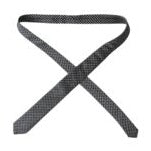 Dolce & Gabbana Black 100% Silk Patterned Adjustable Men Tie