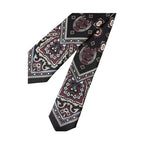 Dolce & Gabbana Black Printed 100% Silk Adjustable Men Tie