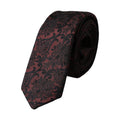 Maroon Floral Fantasy Silk Adjustable Men Tie