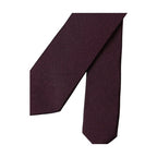 Dolce & Gabbana Bordeaux Solid 100% Silk Adjustable Men Tie