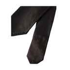 Dolce & Gabbana Brown Solid 100% Silk Adjustable Tie