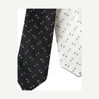 Dolce & Gabbana Black White Patterned Adjustable Tie