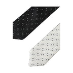 Dolce & Gabbana Black White Patterned Adjustable Tie