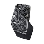 Dolce & Gabbana Black Patterned 100%Silk Adjustable Tie