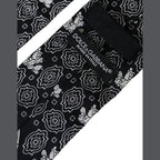 Dolce & Gabbana Black Patterned 100%Silk Adjustable Tie