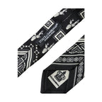 Dolce & Gabbana Black Patterned 100%Silk Adjustable Tie
