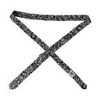 Dolce & Gabbana Black Trumpet Print Silk Adjustable Tie