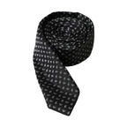 Dolce & Gabbana Black Jacquard Patterned Silk Adjustable Men Tie