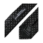Dolce & Gabbana Black Jacquard Patterned Silk Adjustable Men Tie