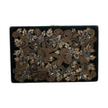 Dolce & Gabbana Black Velvet Gold Frame Clutch Evening Party Purse Bag
