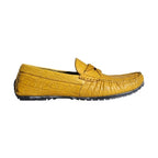 Dolce & Gabbana Yellow Leather Slip Mocassin Loafers Shoes