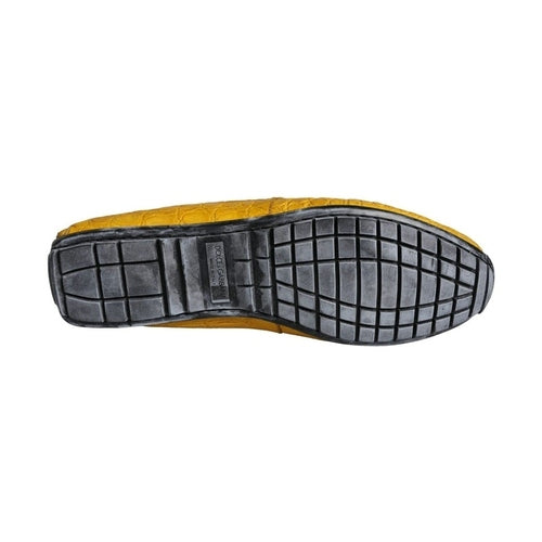 Dolce & Gabbana Yellow Leather Slip Mocassin Loafers Shoes